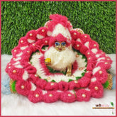 Woolen Fancy Red & Cream Poshak With Cap